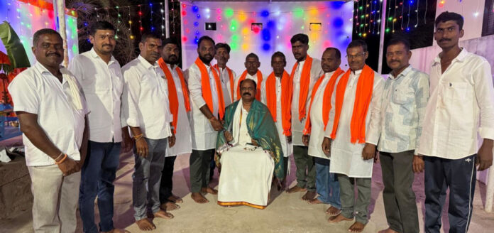 Donation of Rs. 1 lakh for temple development