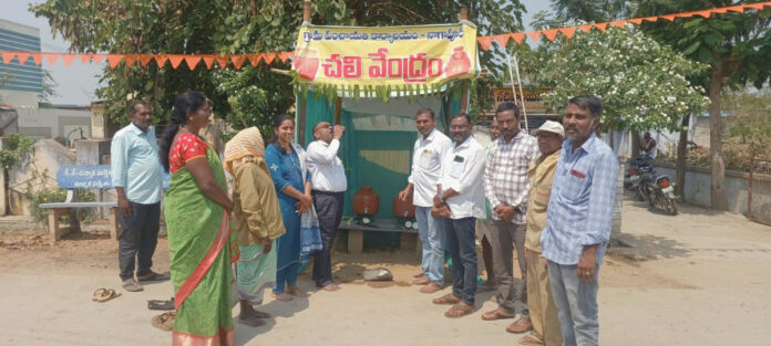 నాగాపూర్ లో చలివేంద్రం ఏర్పాటు