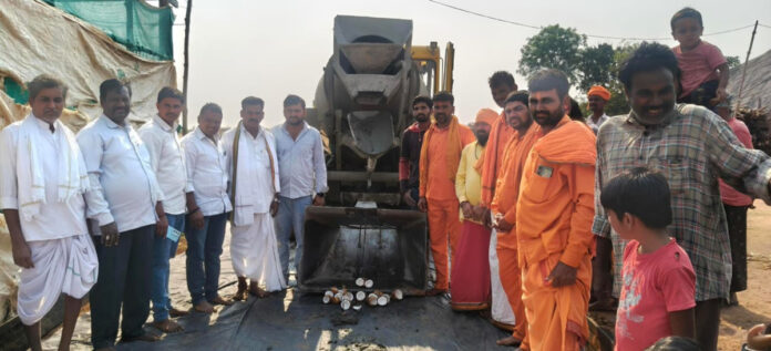 Construction work on CC road begins in Dubbathanda