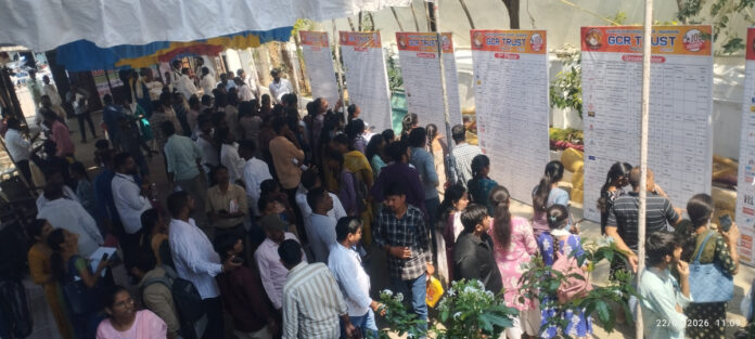 Huge job fair in Kamareddy