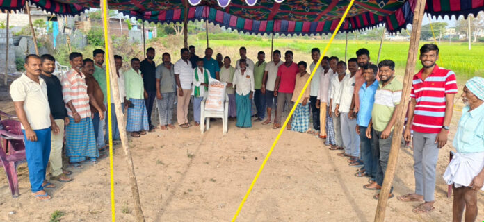 Rice distributed to the family of the deceased