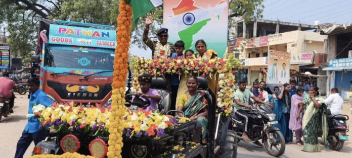 Warm welcome to BSF Army jawan