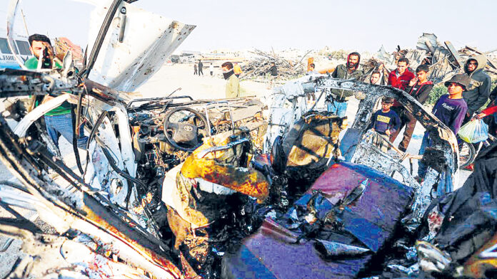 గాజాపై మళ్లీ దాడి