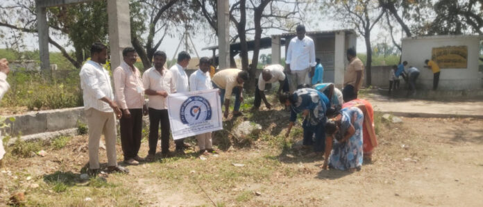 Shramadaan at Zilla Parishad High School