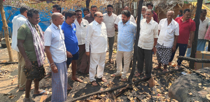 Former MLA Mecha Nageswara Rao's visit to the mandal