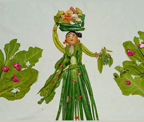 కూరగాయలతో కళాకారుడి ప్రతిభ