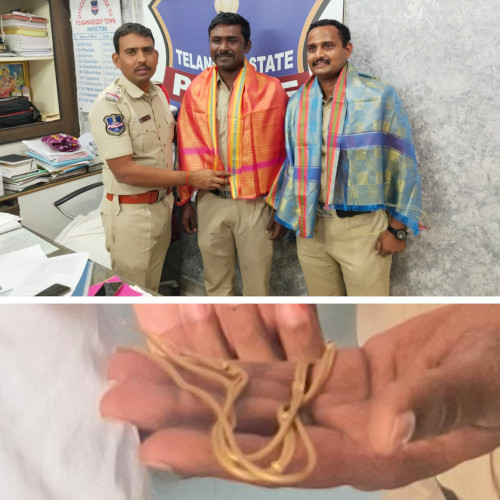 చైన్ స్నాచర్ను వెంటాడి పట్టుకున్న పోలీసులు