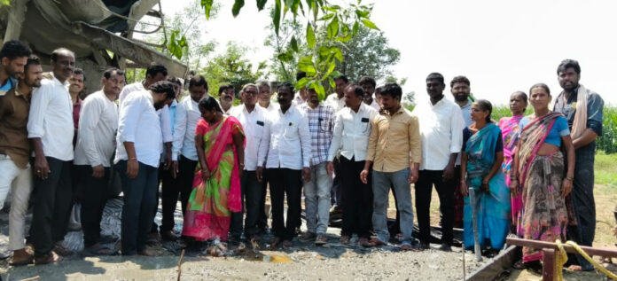 CC Roads launched with the support of MLA Murali Naik