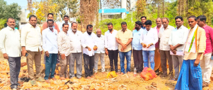 Groundbreaking ceremony for the construction of a bus stand!