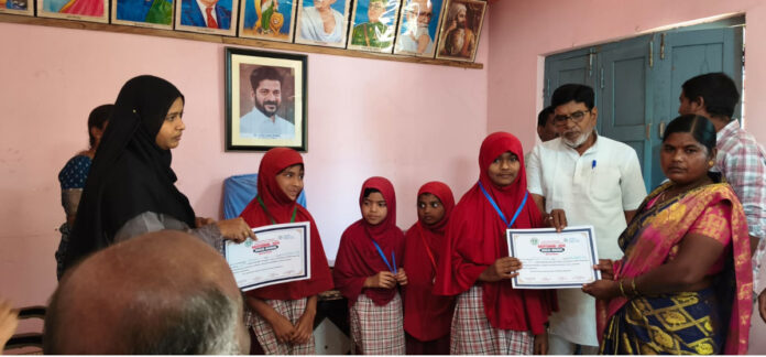 Urdu medium student receives prestigious award