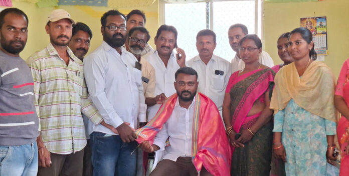 The ruling class honored Deputy Sarpanch Bobbili Raju Goud