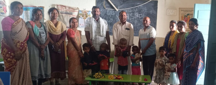 Uniforms distributed to Anganwadi children