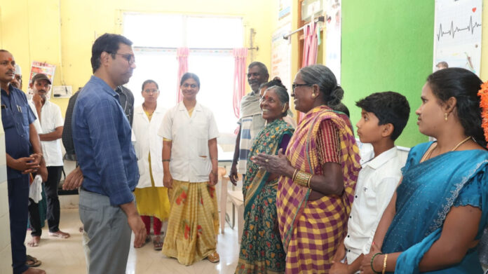 Collector inspects Pasara PHC