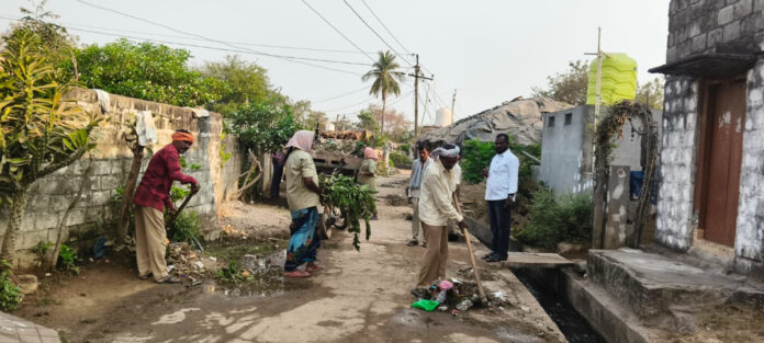 Sanitation work in full swing in Tadicherra!