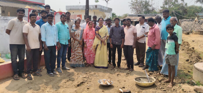 CC roads launched in Aler with the support of MLA