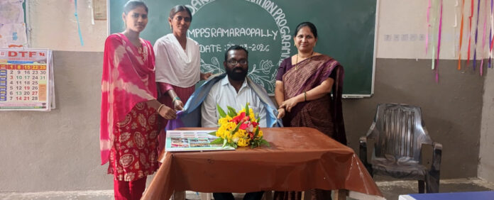 Teachers felicitate Sarpanch