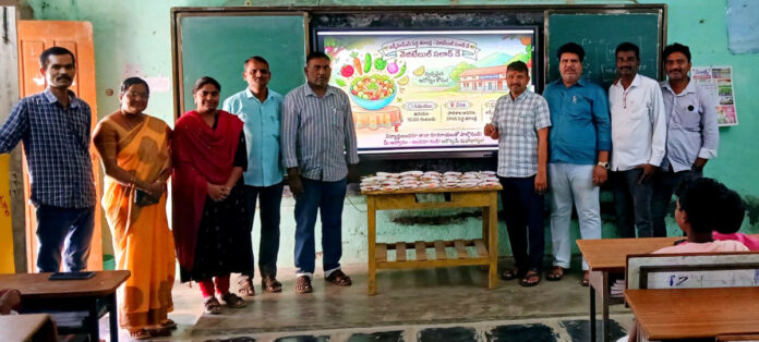 Vegetable Salad Day at Peddathundla School