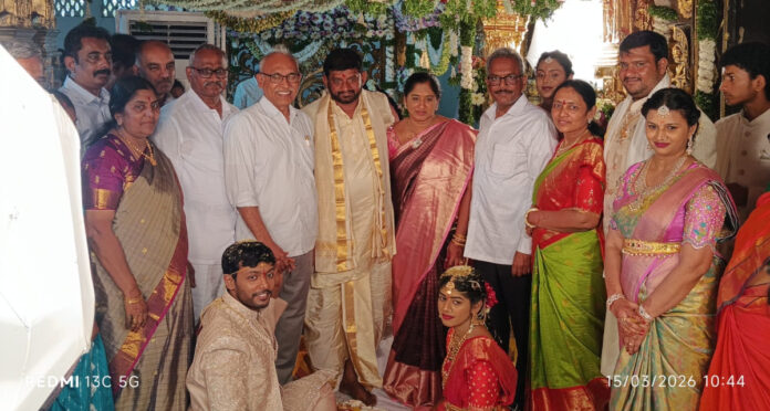 The wedding of the son of the CGM of New Telangana was a grand affair.