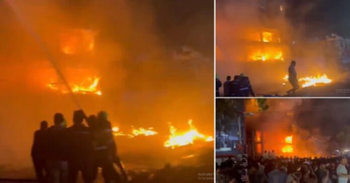 Major fire in Chandanagar..