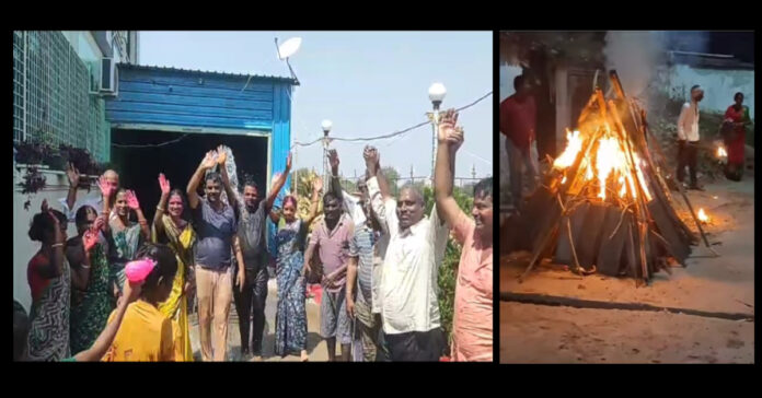 కాముడి దహనం, హోలీ సంబరాల్లో సర్పంచ్