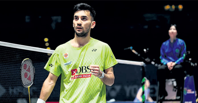 Lakshya Sen in the quarters