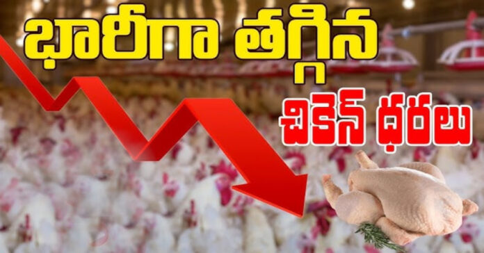 భారీగా తగ్గిన చికెన్ ధరలు..
