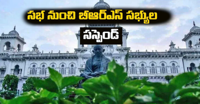 అసెంబ్లీ నుంచి రెండు రోజులు బీఆర్ఎస్ సభ్యుల సస్పెండ్
