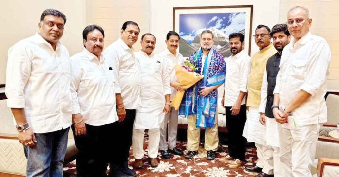 CM Revanth Reddy Meets Rahul and Priyanka Gandhi
