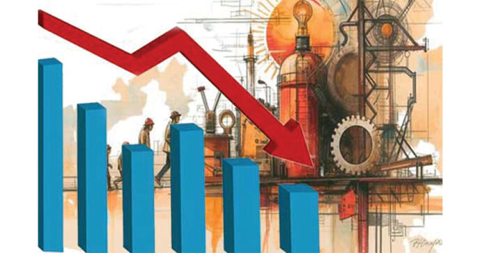 పారిశ్రామికోత్పత్తి క్షీణత