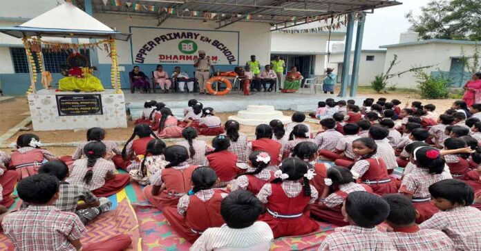 Awareness session for students on fire prevention