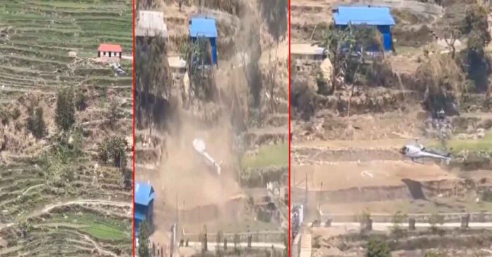 Helicopter crashes in Nepal