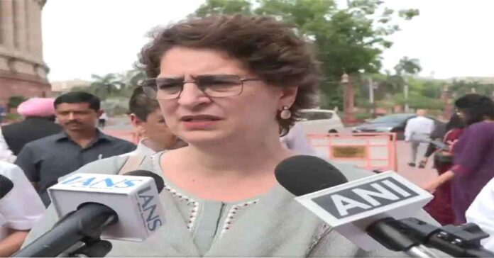 They are politicizing the war: MP Priyanka Gandhi