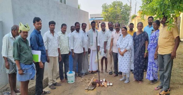 Foundation stone laid for under-drainage works