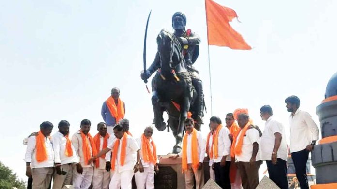 Behind the Shivaji Statues…