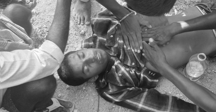 Fatal road accident.. Boy dies on the spot