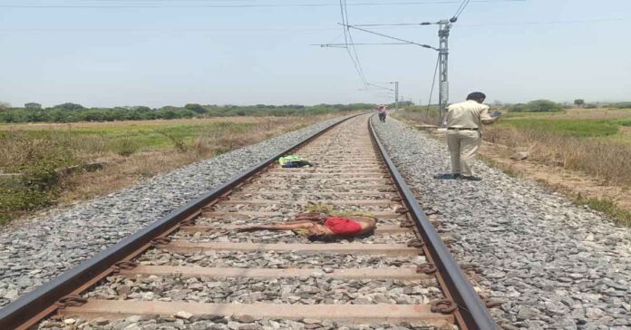 An old woman died after being hit by a goods train