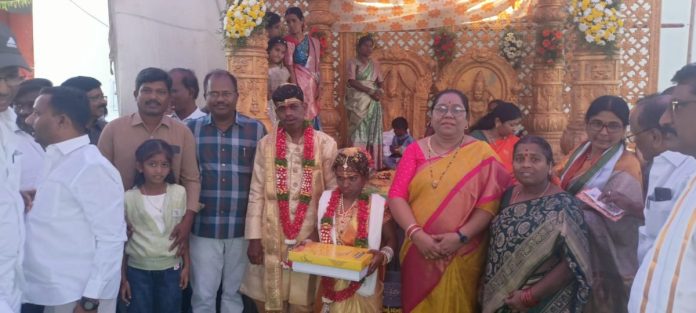 District officer attends child care girl's wedding