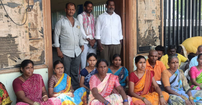 Farmers' protest demanding government support