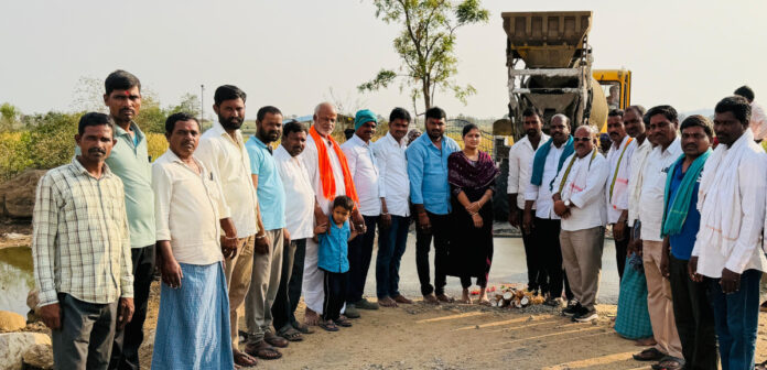 Construction of CC roads begins in Mathusangem