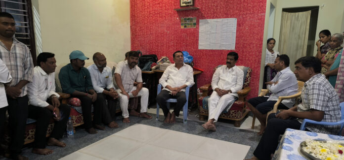 Vemula visits the victim's family