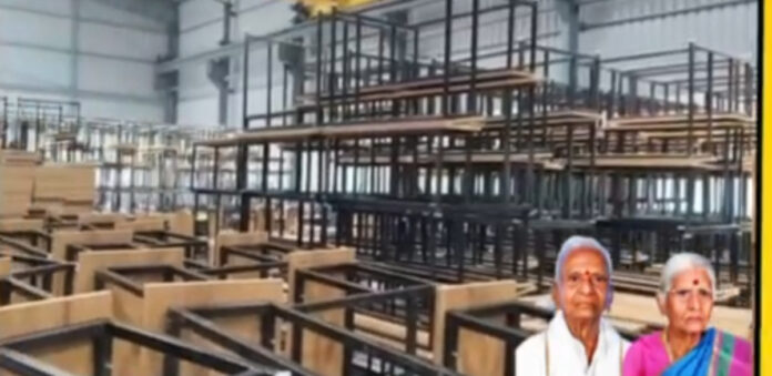 Distribution of 6000 desk benches to Kamareddy government schools