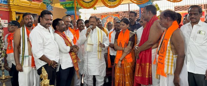 Vasavi Kanyaka Parameshwari Jayanti celebrations on Sircilla Road