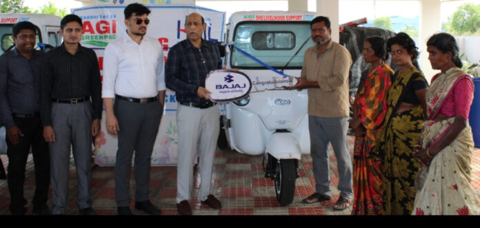 AGI Greenpack Limited provides EV autos to rag pickers in Bhuvanagiri