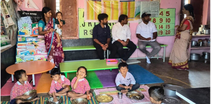 అంగన్వాడీ కేంద్రాలను పరిశీలించిన ఎంపిఓ