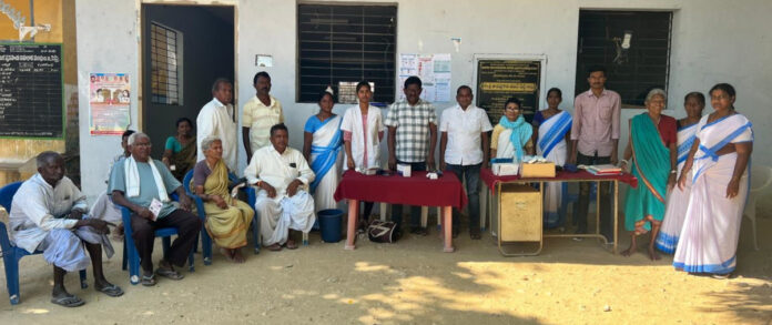 Medical check-ups in Manthini village