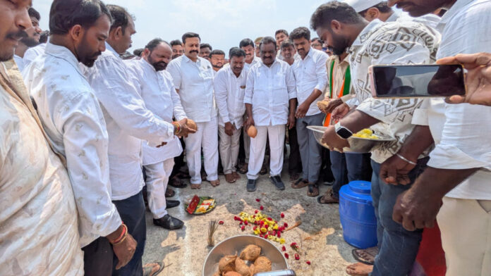 MLA lays foundation stone for construction of 10,000 metric ton warehouses