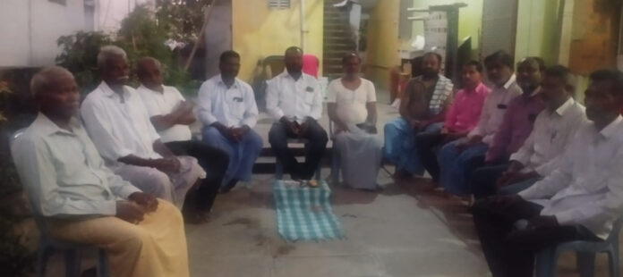 Sarpanch visits the family of the deceased