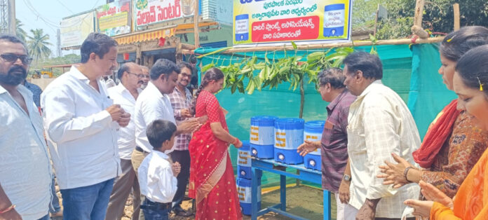 మున్సిపాలిటీ ఆధ్వర్యంలో చలివేంద్రాలు ఏర్పాటు