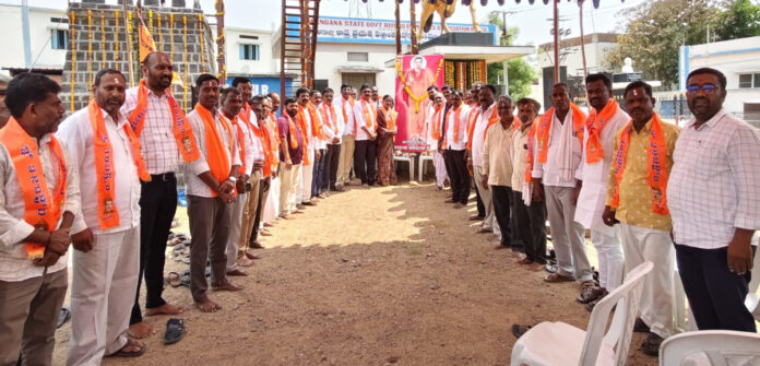 Sarpanch Usha-Santosh Mestri at Basaveshwara Jayanti celebrations