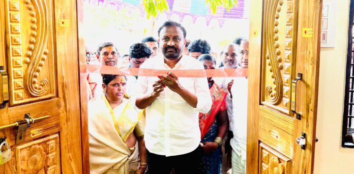 MLA participated in the inauguration of Indiramma's houses